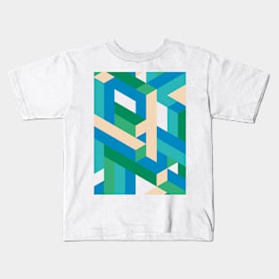 Isometric Line Design Kids T-Shirt